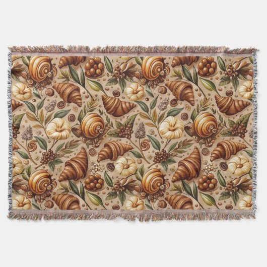 Feige Croissants Decke (Vorderseite)
