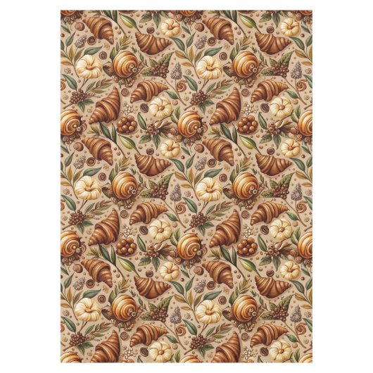 Feige Croissants Tischdecke (Vorderseite)