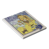 Feige Löwe Wizard von Oz Buchseite Notizblock (angewinkelt)