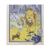 Feige Löwe Wizard von Oz Buchseite