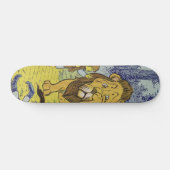 Feige Löwe Wizard von Oz Buchseite Skateboard (Horizontal)