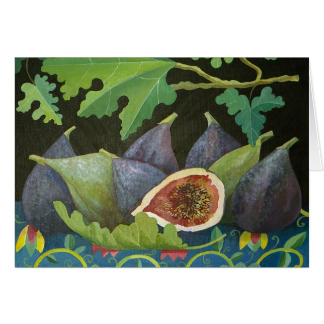 Feigen auf Schwarzem 2014 (Vorderseite (Horizontal))