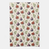 Feigen- Blätter- Muster Geschirrtuch (Vertikal)