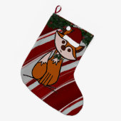 Feigen-Fuchs-Weihnachtsstrumpf Großer Weihnachtsstrumpf (Vorderansicht (hängend))