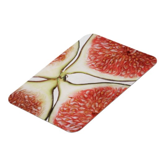 Feigen in Scheiben, nah Magnet (Linke Seite)