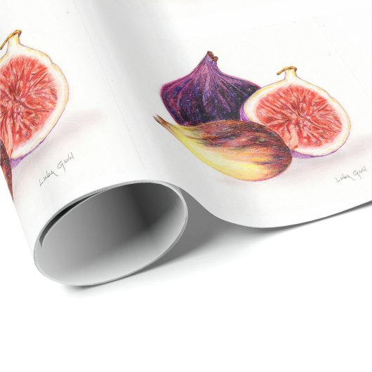 Feigen-Packpapier Geschenkpapier (Rolleneckpunkt)