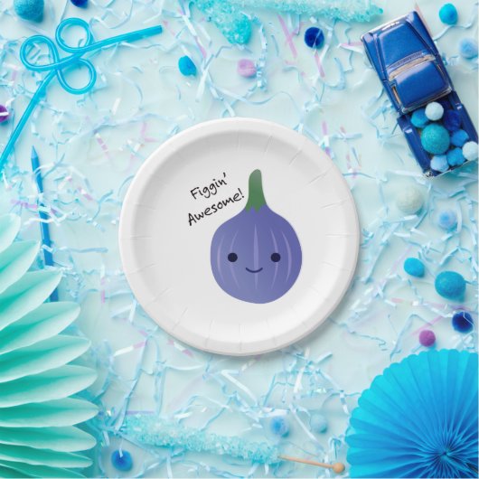 Feigen Phantastischer Abb. Pun Pappteller (Party)