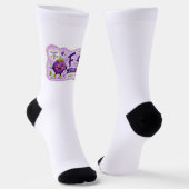 Feigen-Sprüche bestickt. Kleine Feige, Socken (Gewinkelt)
