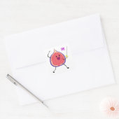 Feigen-Sticker Quadratischer Aufkleber (Umschlag)