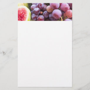 Feigen und Trauben, frisch Briefpapier