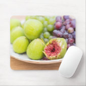 Feigen und Trauben, frisch Mousepad (Mit Mouse)