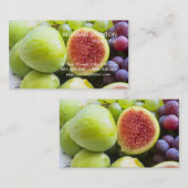 Feigen und Trauben, frisch Visitenkarte (Vorne/Hinten)