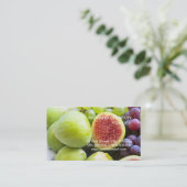 Feigen und Trauben, frisch Visitenkarte (Stehend Vorderseite)