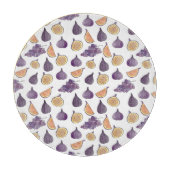 Feigen und Trauben, Lila Lebensmittel Schneidebrett (Vorderseite)