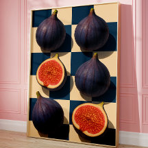 Feigen-Wandkunst, Trendige Küchenkunst für Food-Li