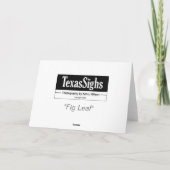 "Feigenblatt " Karte (Rückseite)