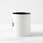 Feigenkaktus mit hellen farbenfrohen Weihnachten Tasse (Zentrum)