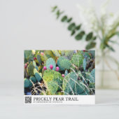 Feigenkaktus-Pfad Postkarte (Stehend Vorderseite)