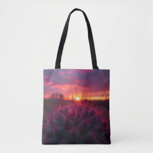 Feigenkaktus-Sonnenuntergang-Tasche - Südwest-Stil Tasche