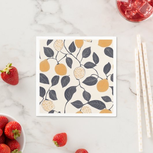 Feigenmuster Paper Napkin Serviette (Beispiel)