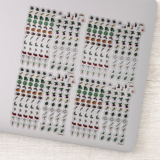 Feigens Garten Aufkleber Bogen (Detail)