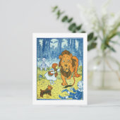 Feiger Löwe Postkarte (Stehend Vorderseite)