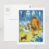 Feiger Löwe Postkarte (Vorne/Hinten)