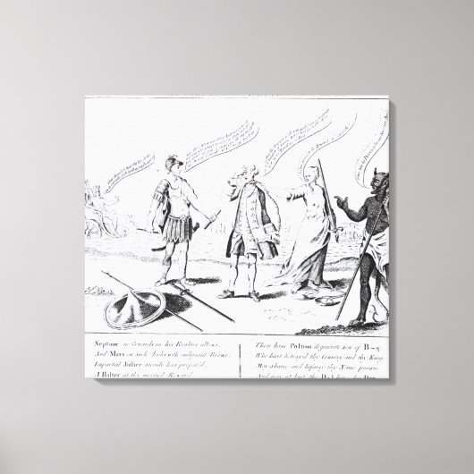 Feigheit belohnt oder der Teufel wird seinen Leinwanddruck (Vorderseite)