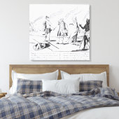 Feigheit belohnt oder der Teufel wird seinen Leinwanddruck (Insitu (Schlafzimmer))