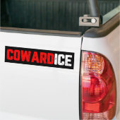 Feigheit ICE Raus Protest gegen ICE Autoaufkleber (Auf Lkw)