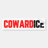 Feigheit ICE Raus Protest gegen ICE Autoaufkleber (Vorne)