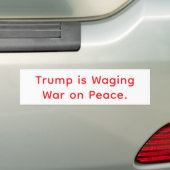Feigling Trumps Krieg gegen den Frieden Hankamer A Autoaufkleber (Auf Auto)