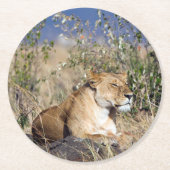 Feiglingsruhe Runder Pappuntersetzer (Vorderseite)