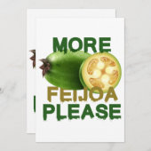 FEIJOA FRUIT ! CUTE GIFT FOR RARELY FRUIT LOVERS E EINLADUNG (Vorne/Hinten)