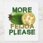 FEIJOA FRUIT ! CUTE GIFT FOR RARELY FRUIT LOVERS E WEINETIKETT (Einzelnes Label)