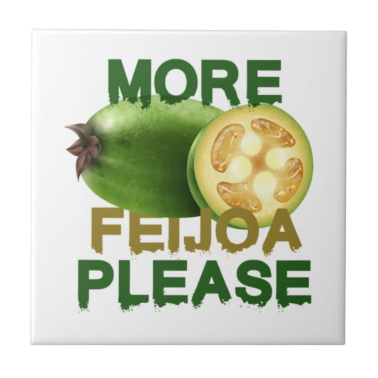 FEIJOA FRUIT ! NIEDLICHES GESCHENK FÜR SELTENE OBS FLIESE (Vorderseite)