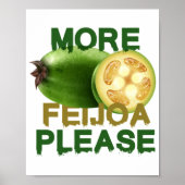 FEIJOA FRUIT ! NIEDLICHES GESCHENK FÜR SELTENE OBS POSTER (Vorne)