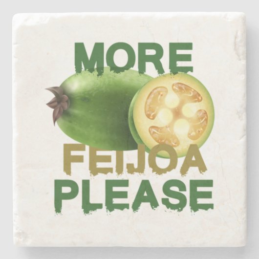 FEIJOA FRUIT ! NIEDLICHES GESCHENK FÜR SELTENE OBS STEINUNTERSETZER (Vorderseite)