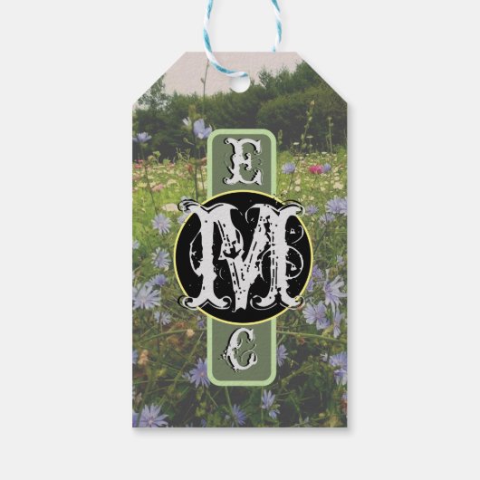 Feild von Blume - Initials - Geschenktasten Geschenkanhänger (Rückseite)