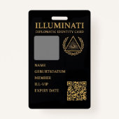 Feiler & Rothschild lluminati Diplomatic Identity Ausweis (Vorderseite)