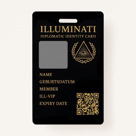 Feiler & Rothschild lluminati Diplomatic Identity Ausweis (Vorderseite)