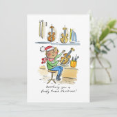 Fein abgestimmtes Weihnachten Einladung (Stehend Vorderseite)