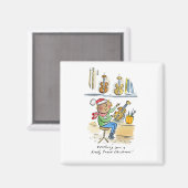 Fein abgestimmtes Weihnachten Magnet (Vorderseite/Rückseite)