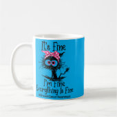 Fein Fein Alles Fein Brustkrebsbewusstsein Kaffeetasse (Links)