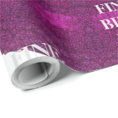 FEIN GEBURTTAG_kaleidoscop_Gift_ROYALPURPLE_BLACK Geschenkpapier (Rolleneckpunkt)