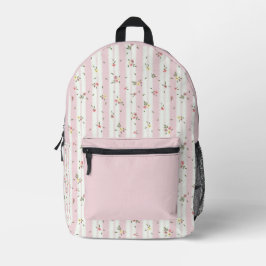 Fein gedrucktes, florales Muster Bedruckter Rucksack