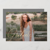 Fein gepennter Abschluss Ankündigung Einladung (Vorne/Hinten)