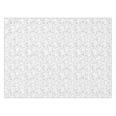 Fein gepresste, graue, blumige Tabletten Tischdecke (Vorderseite (Horizontal))