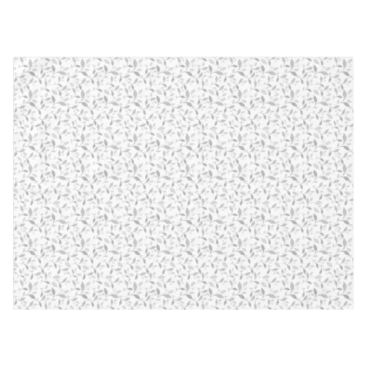 Fein gepresste, graue, blumige Tabletten Tischdecke (Vorderseite (Horizontal))