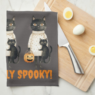 Fein gespenstisches Halloween Küchentuch
